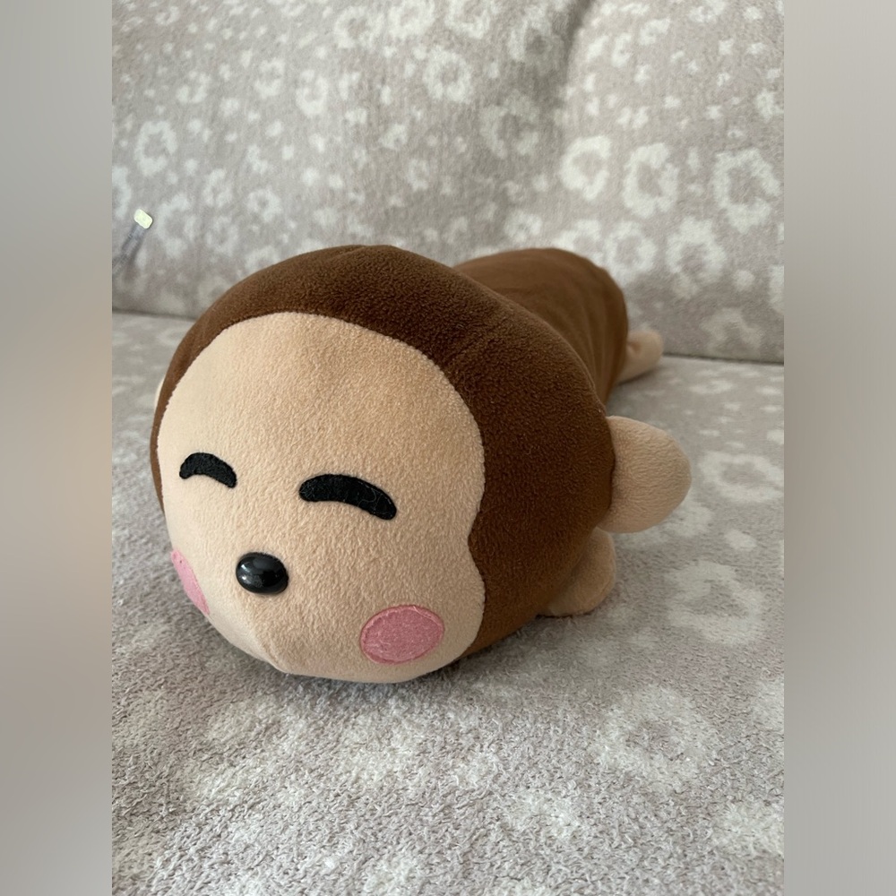 Monkichi Sanrio Monkey Plush Vintage Monkey Roll Pillow